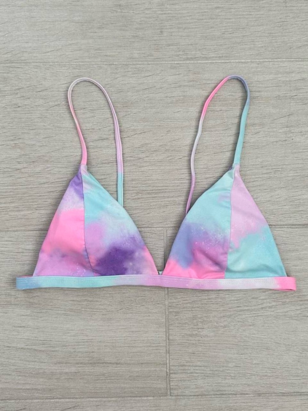 Tie-dye bikini top